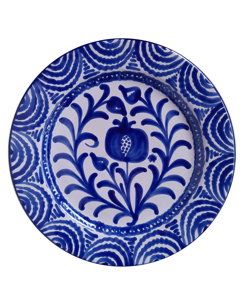 Granada Fajalauza Plate in Blue — CASA PLETÓRICA — Handmade